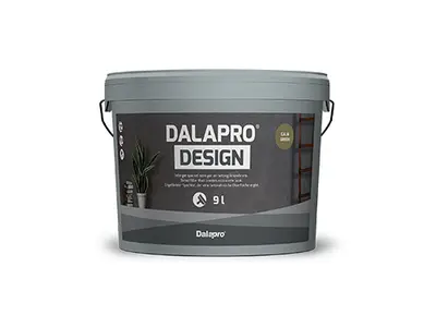 Dalapro Design Calm Green - en indfarvet færdigblandet spartelmasse i en grøn farve