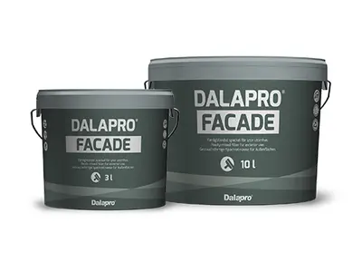 Dalapro Facade – grå spartelmasse til udendørsbrug, til mindre reparationer på mineralske underlag