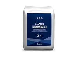 Dalapro Airless Hydro – færdigblandet blå sprøjtespartelmasse specielt til vådrum